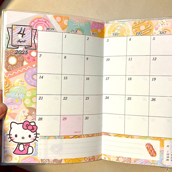 Hello Kitty x Dear Daniel 2025 Schedule Calendar NEW - Picture 2 of 3